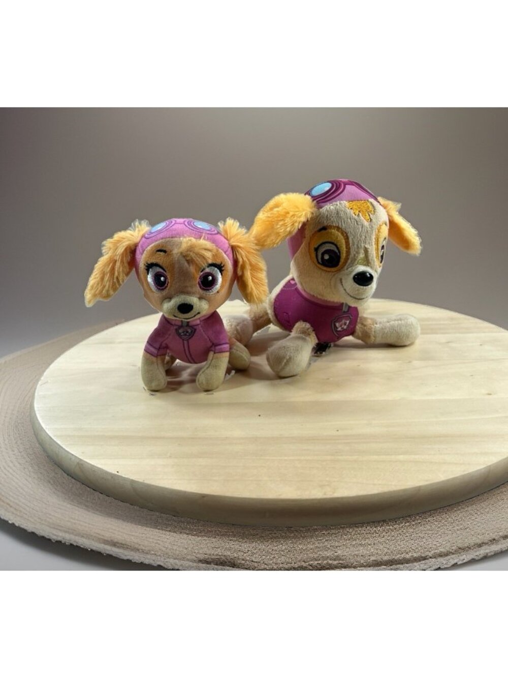 Lot of 2 Paw Patrol The Movie Skye Gund Skye Plush Stuffed toys 6” / 4” Dogs